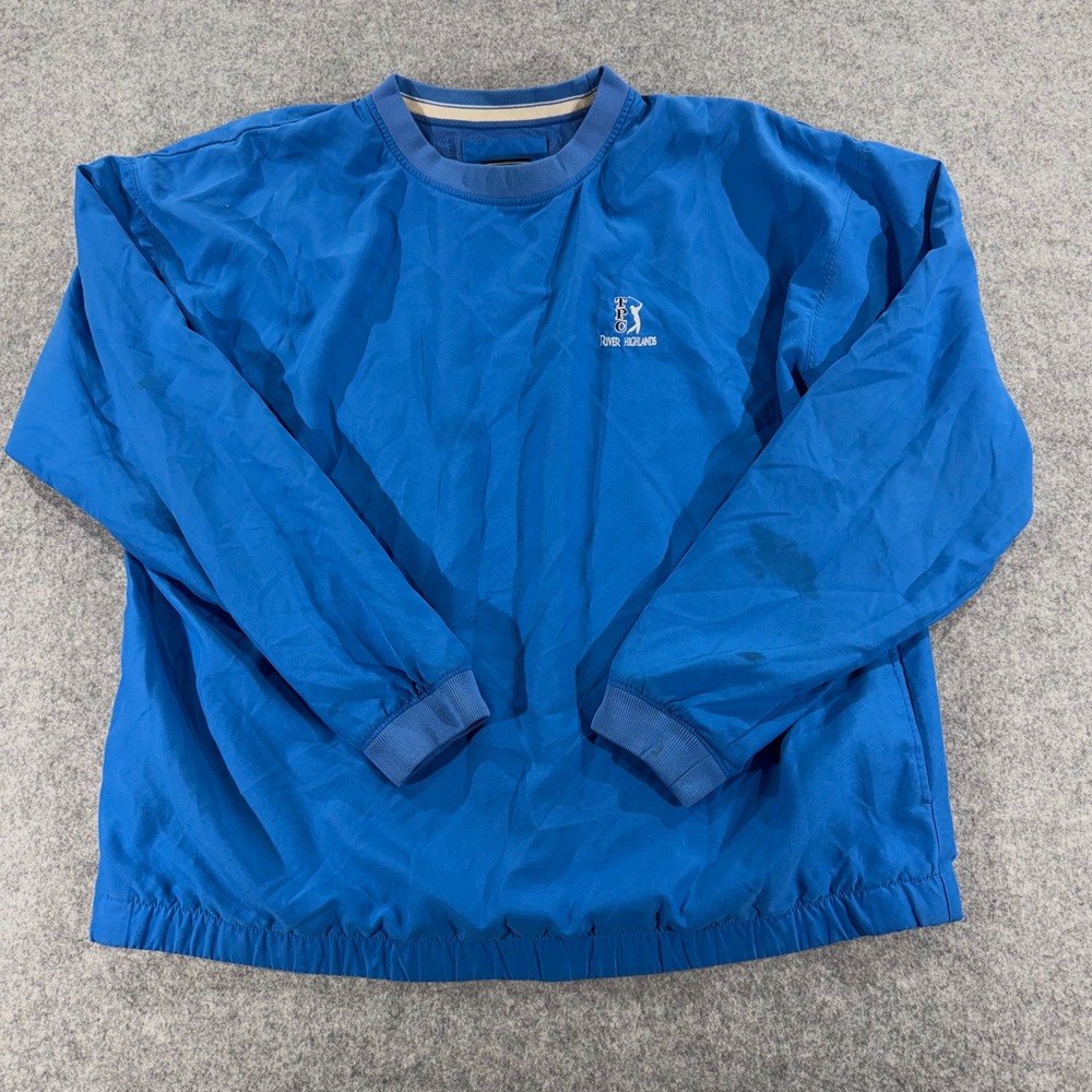 Gear For‎ Sports TPC River Highlands Golf Windbreaker Pullover Blue Mens XL